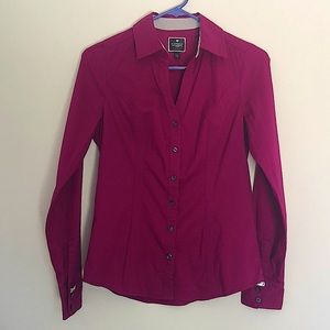 Button down long sleeve blouse